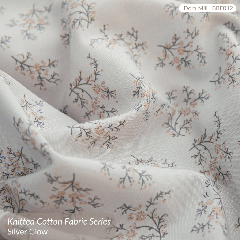 Knitted Cotton Fitted Bedsheet set w/Pillow case & Bolster case