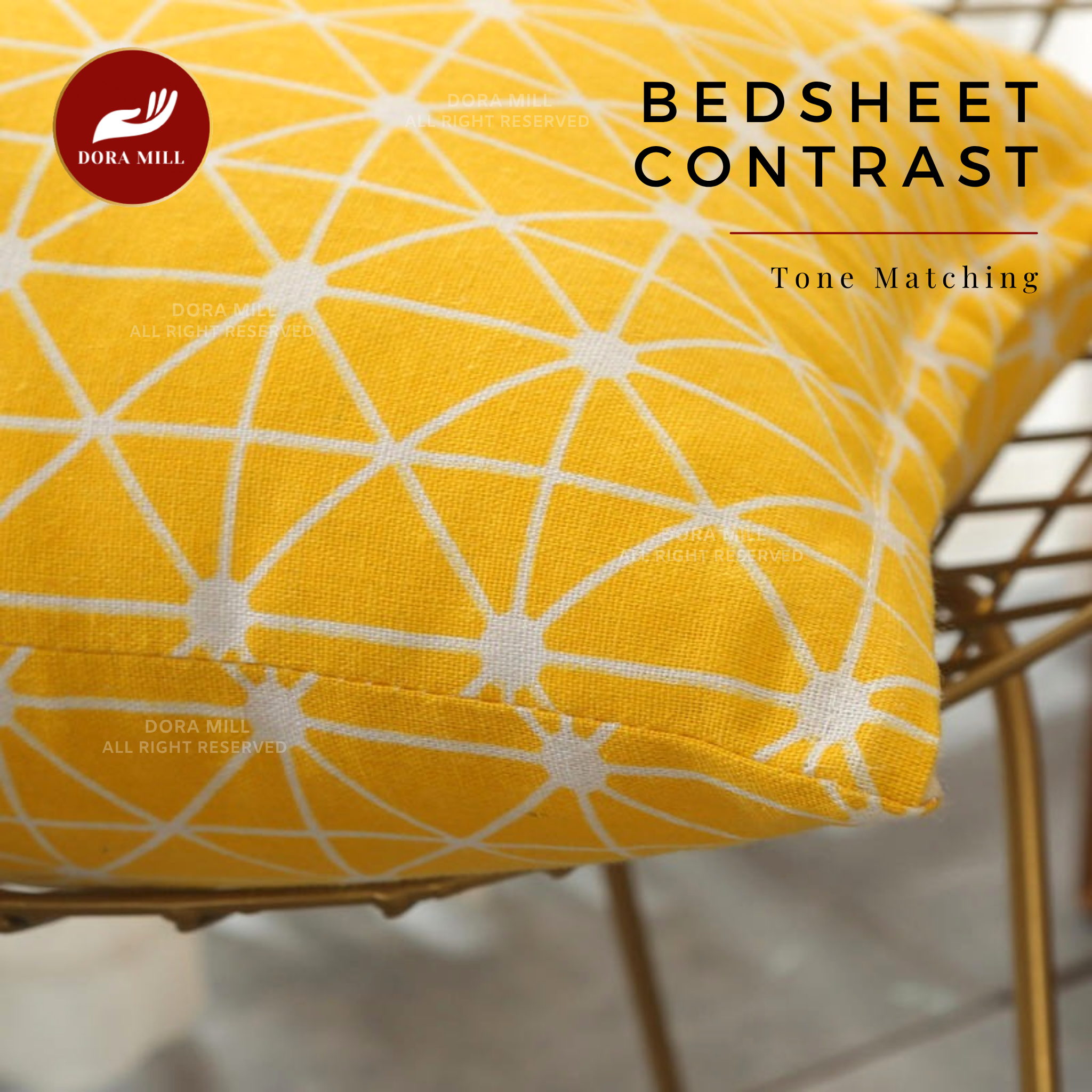 Dora Mill Classic Series Linen Cotton Throw Pillow Case – Sofa Cushion Cover #AZA