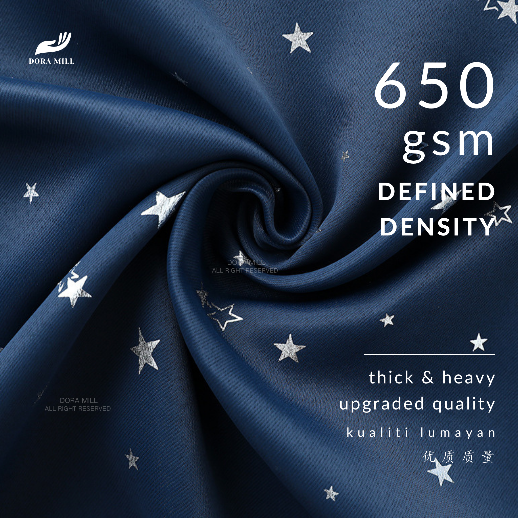 85% Light Blocking Curtains 2in1 Installation with Rod Pocket and Hook Design for Bedroom or Living Room by Dora Mill #RCY