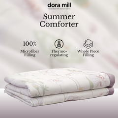 Dora Mill Washed Ice Silk Comforter Bedsheet Set - Queen/King #BSL