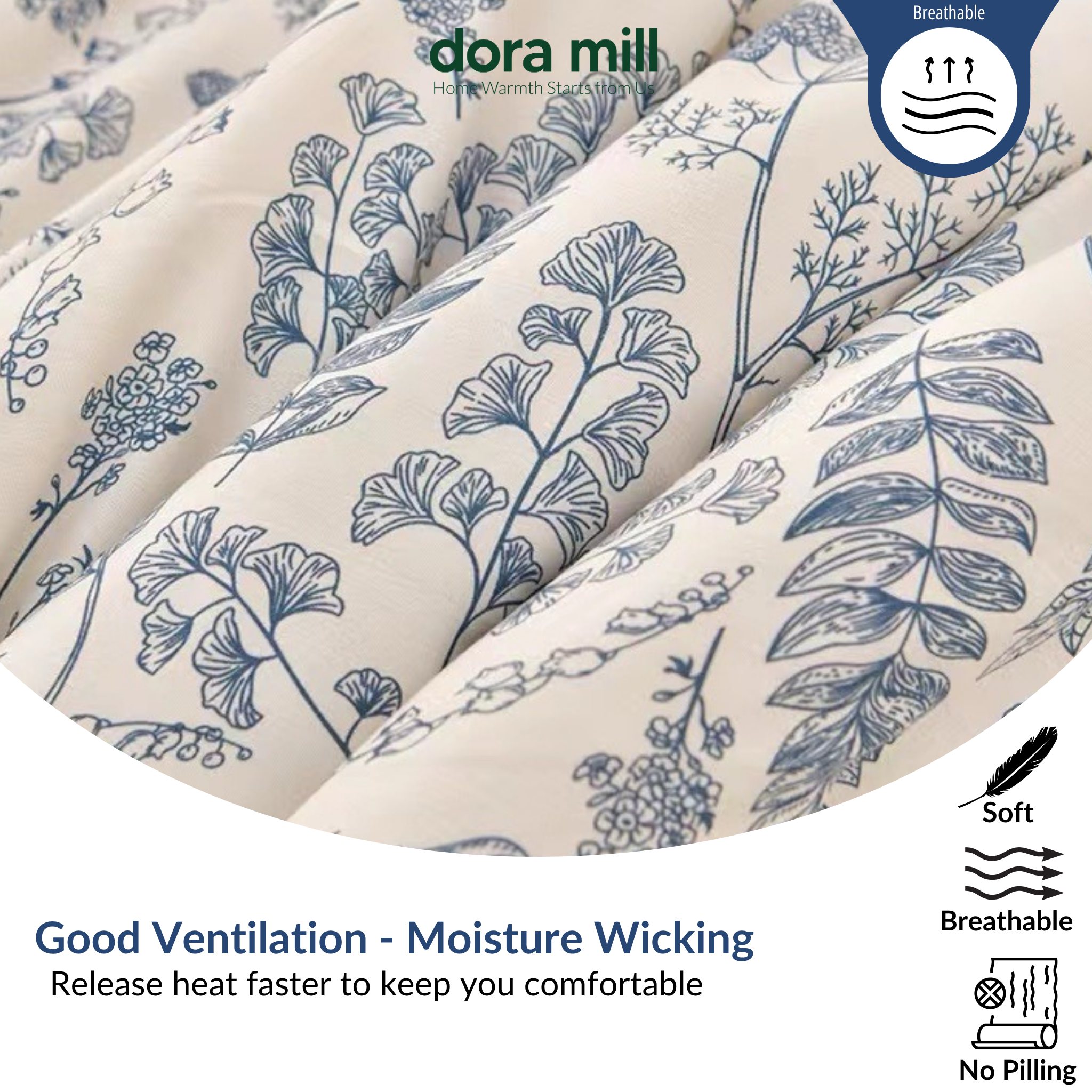 Washed Cotton Linen Pillowcase Bolster Case and Fitted Bedsheet Sold Separately by Dora Mill #DAS