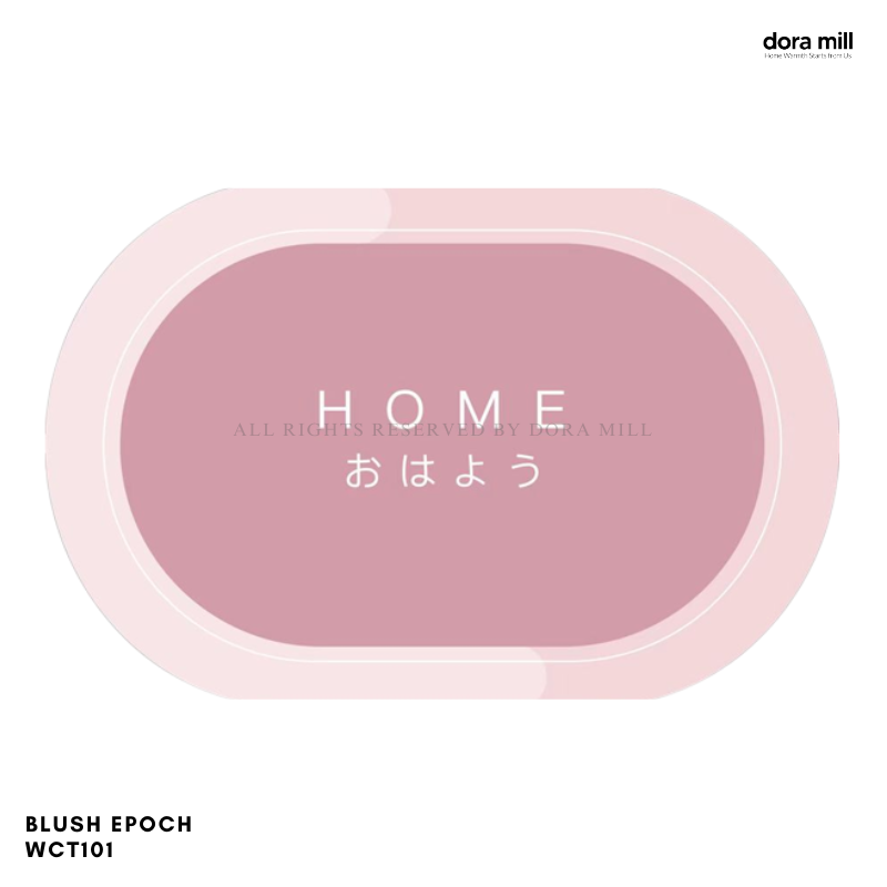 DORAMILL Water Absorbent Anti-Slip Diatom Mud Pad Carpet Floor Mat Non-Slip Kitchen Bathroom Mat WCT