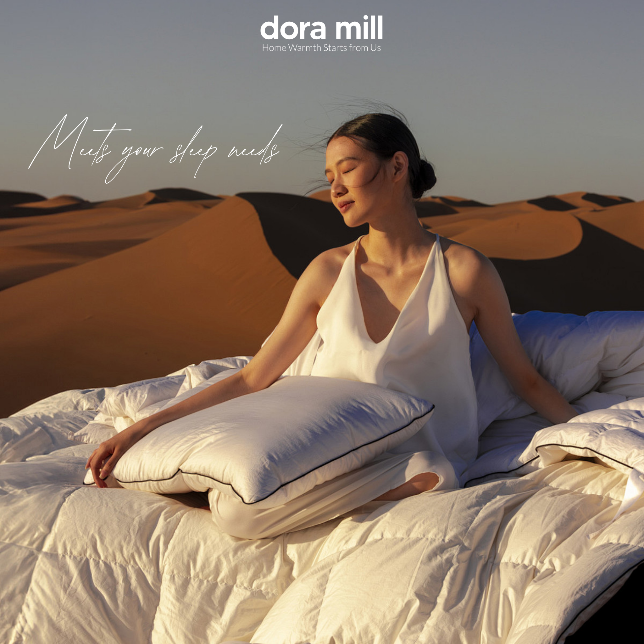 Dora Mill Feather Touch Hotel Comforter - Single/Queen/King #BXW