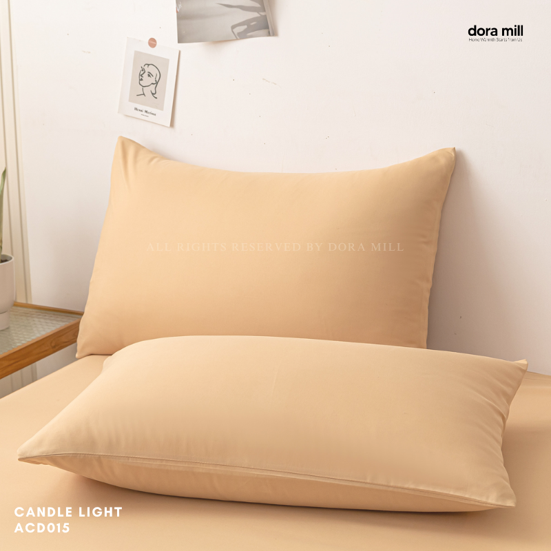 Plain Color Aloe Cotton Bedding Essentials Bedsheet Pillowcase Comforter and Quilt Cover by Dora Mill #BFP