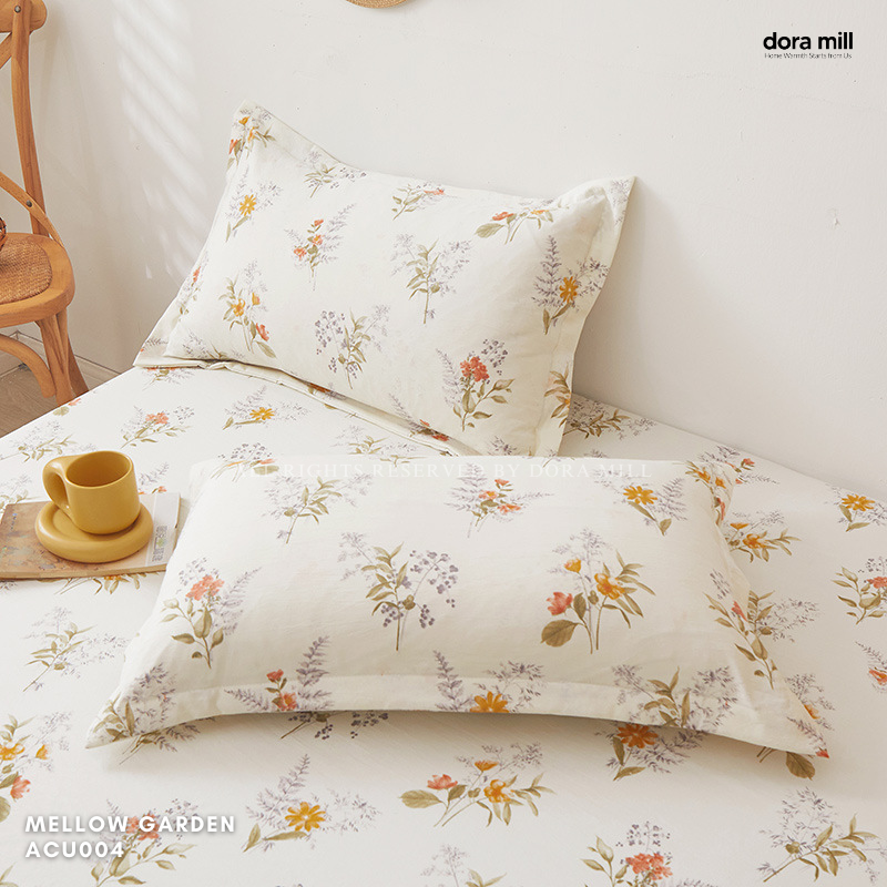 Dora Mill Washed Cotton Linen Bedsheet Set - Single/Queen/King