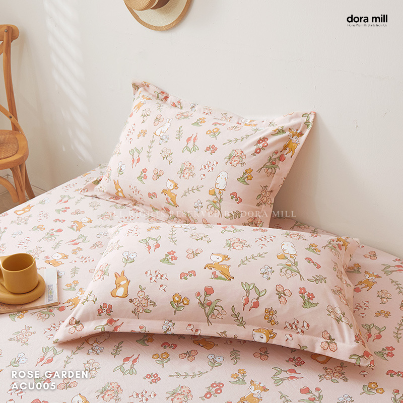 Dora Mill Washed Cotton Linen Bedsheet Set - Single/Queen/King