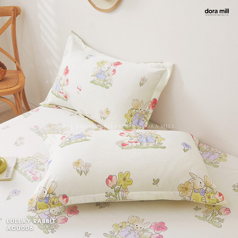 Dora Mill Washed Cotton Linen Bedsheet Set - Single/Queen/King