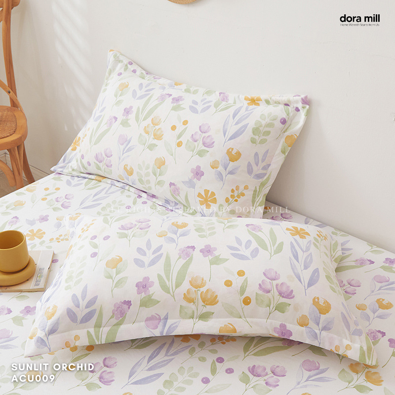 Dora Mill Washed Cotton Linen Bedsheet Set - Single/Queen/King