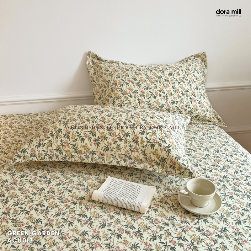 Dora Mill Washed Cotton Linen Bedsheet Set - Single/Queen/King