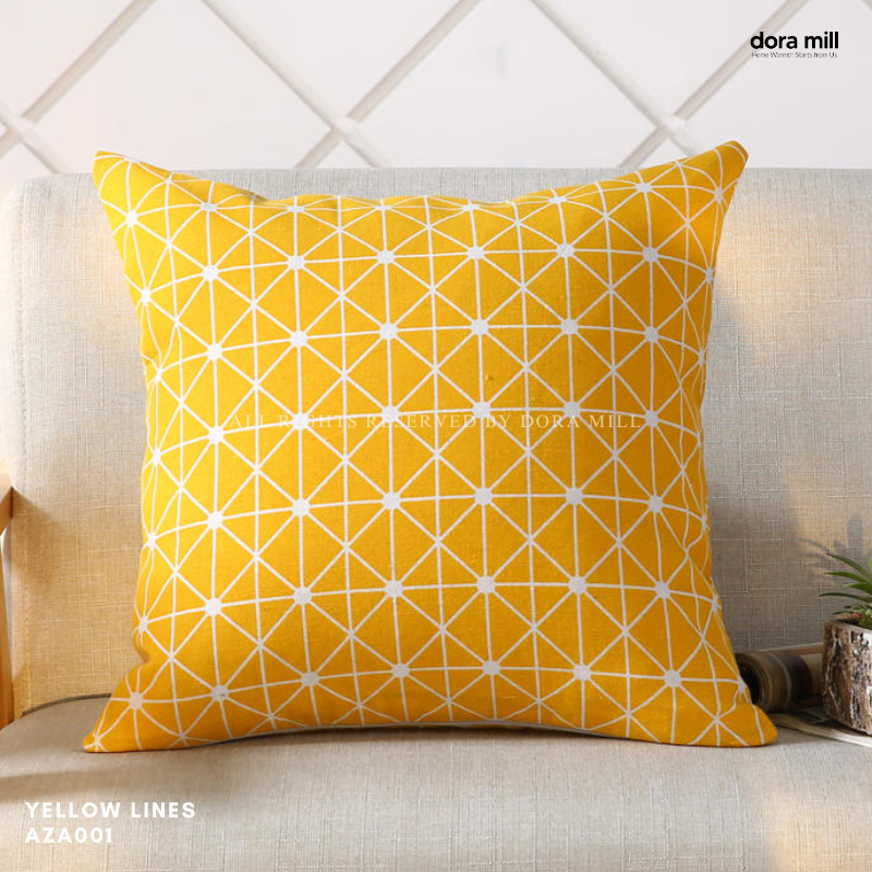 Dora Mill Classic Series Linen Cotton Throw Pillow Case – Sofa Cushion Cover #AZA