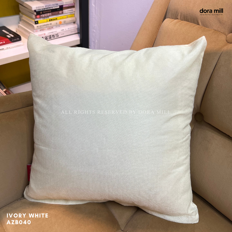 Plain Linen Cushion Cover for Sofa or Bed Soft Decorative Throw Pillow Case by Dora Mill #AZB