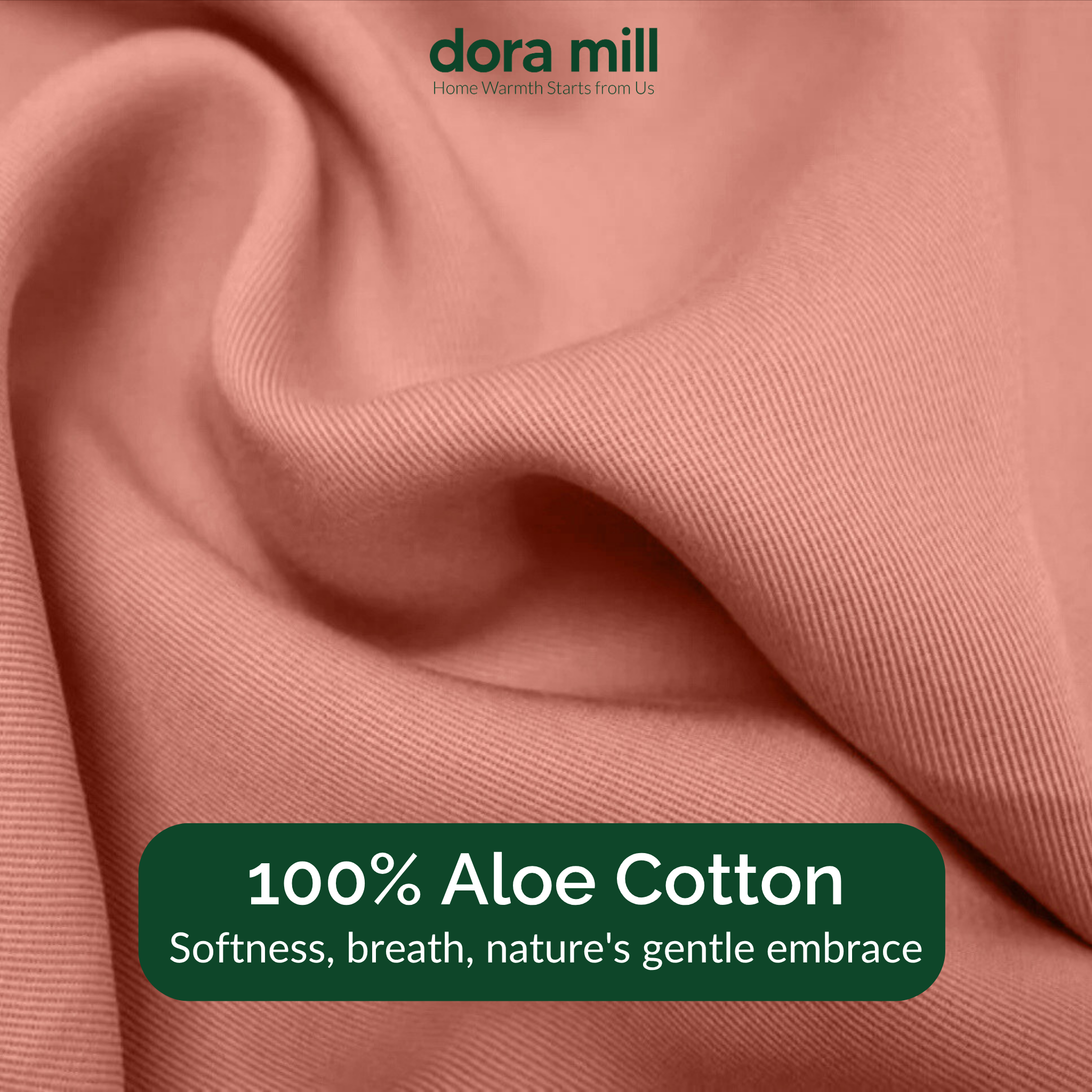 Dora Mill Plain Color Combed Cotton Quilt Cover Bedsheet Set #BAS