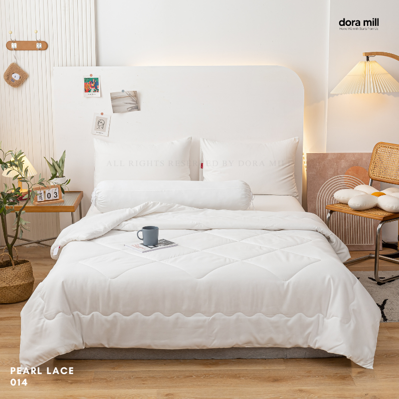 Plain Color Aloe Cotton Comforter Bedsheet Set by Dora Mill #BAX