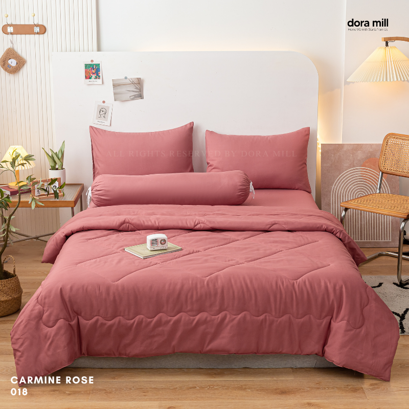 Plain Color Aloe Cotton Comforter Bedsheet Set by Dora Mill #BAX