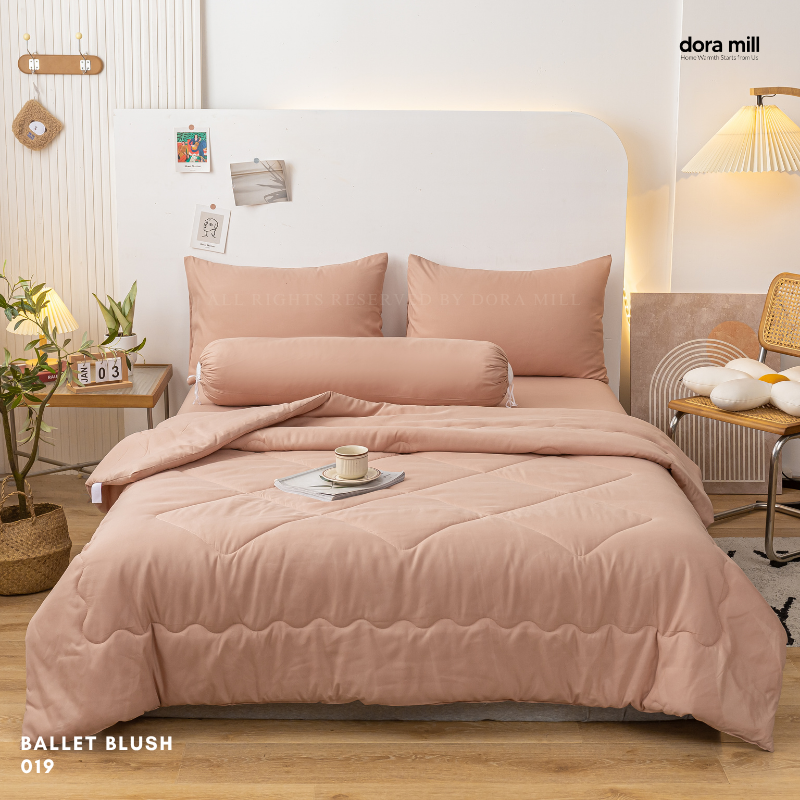 Plain Color Aloe Cotton Comforter Bedsheet Set by Dora Mill #BAX