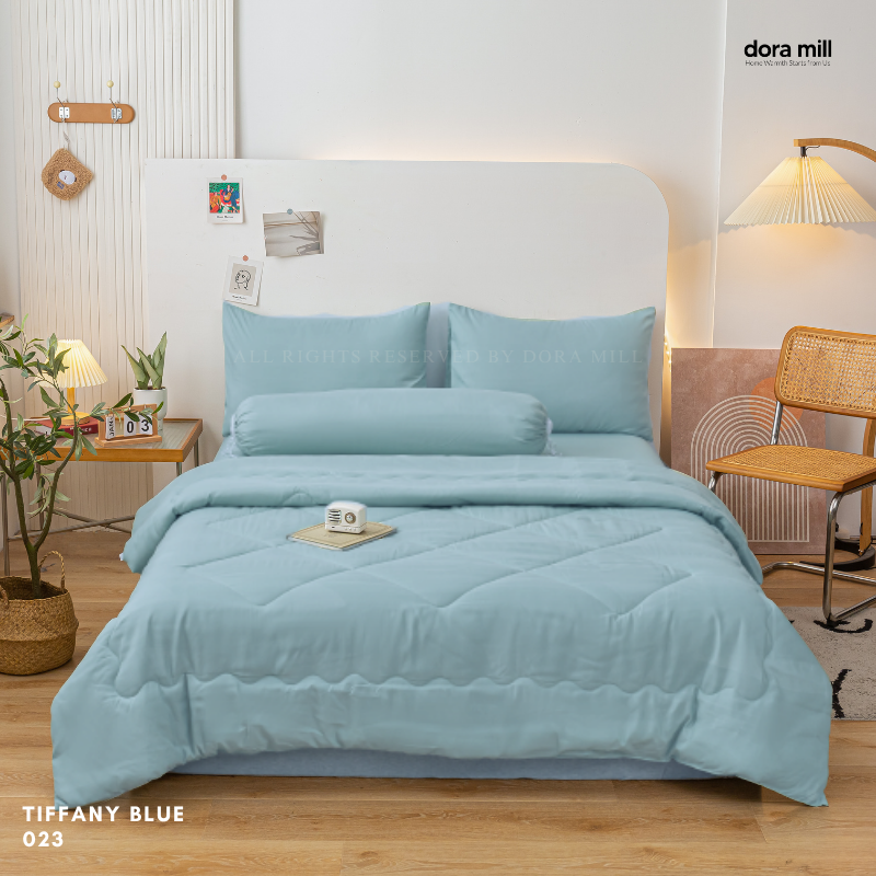 Plain Color Aloe Cotton Comforter Bedsheet Set by Dora Mill #BAX