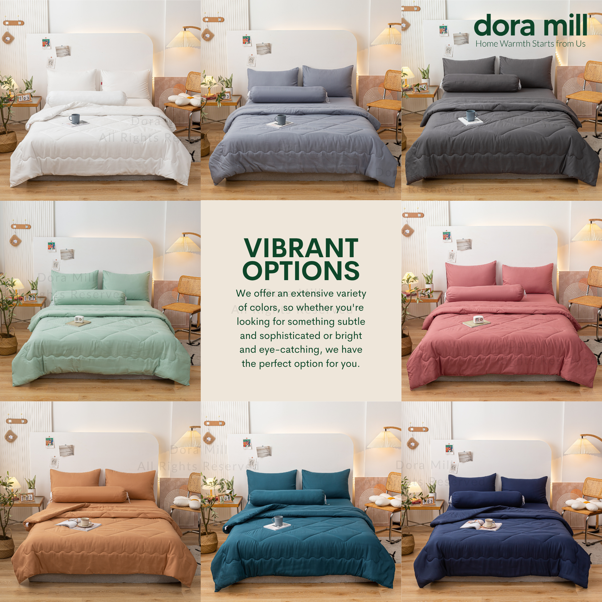 Plain Color Aloe Cotton Comforter Bedsheet Set by Dora Mill #BAX
