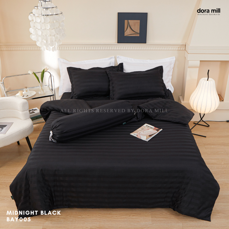 Hotel Series 3cm Stripe Quilt Cover Fitted Bedsheet Set by Dora Mill #BAY