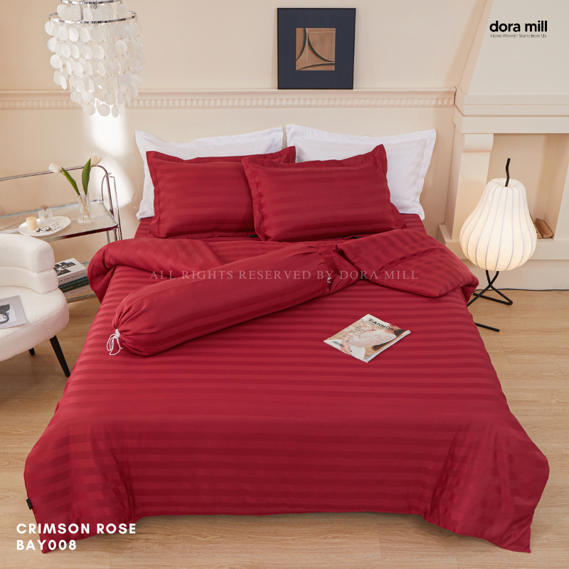 Hotel Series 3cm Stripe Quilt Cover Fitted Bedsheet Set by Dora Mill #BAY