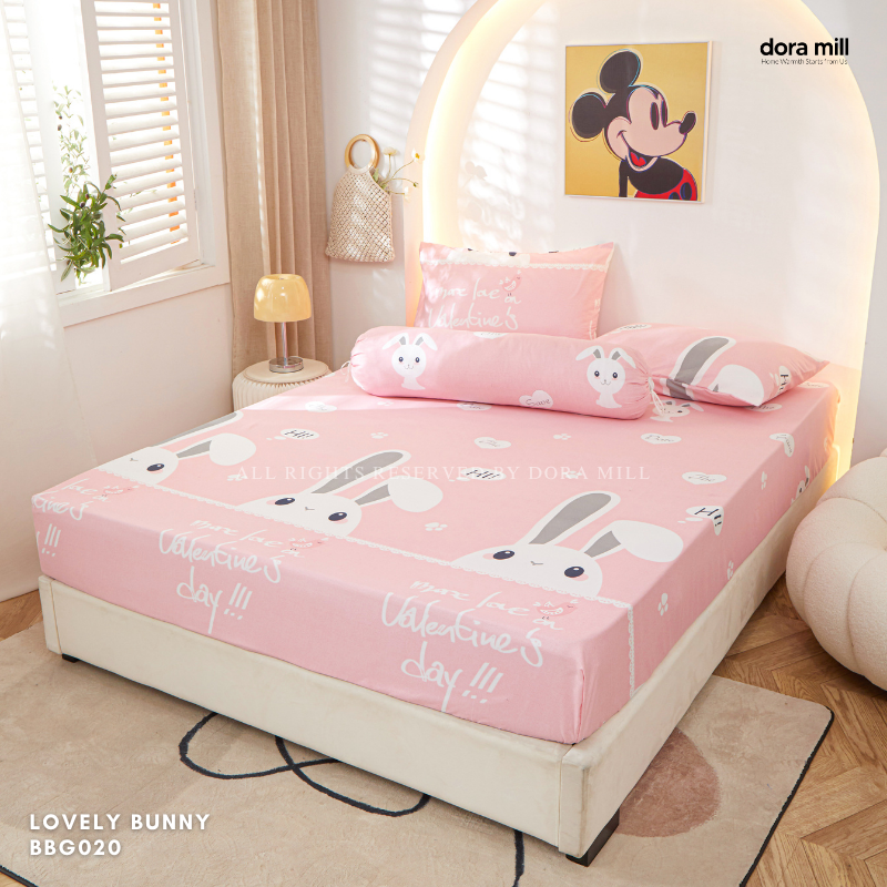 Dora Mill 880TC Combed Cotton Fitted Bedsheet Set with Bolster Case - Single/Queen/King