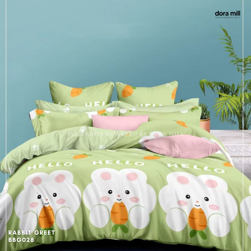 Dora Mill 880TC Combed Cotton Fitted Bedsheet Set with Bolster Case - Single/Queen/King