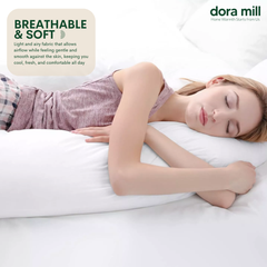 Plain Color Aloe Cotton Fitted Bedsheet with Pillowcase and Bolster Case Set by Dora Mill #BBP