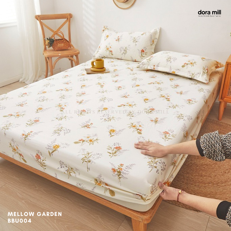 Dora Mill Washed Cotton Linen Bedsheet Set - Single/Queen/King