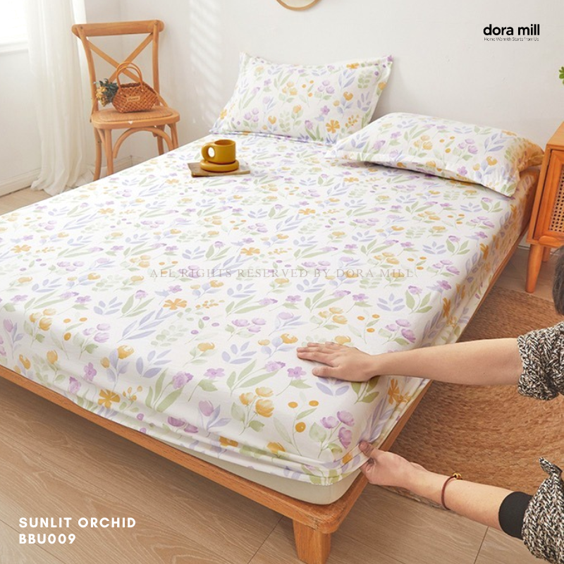 Dora Mill Washed Cotton Linen Bedsheet Set - Single/Queen/King