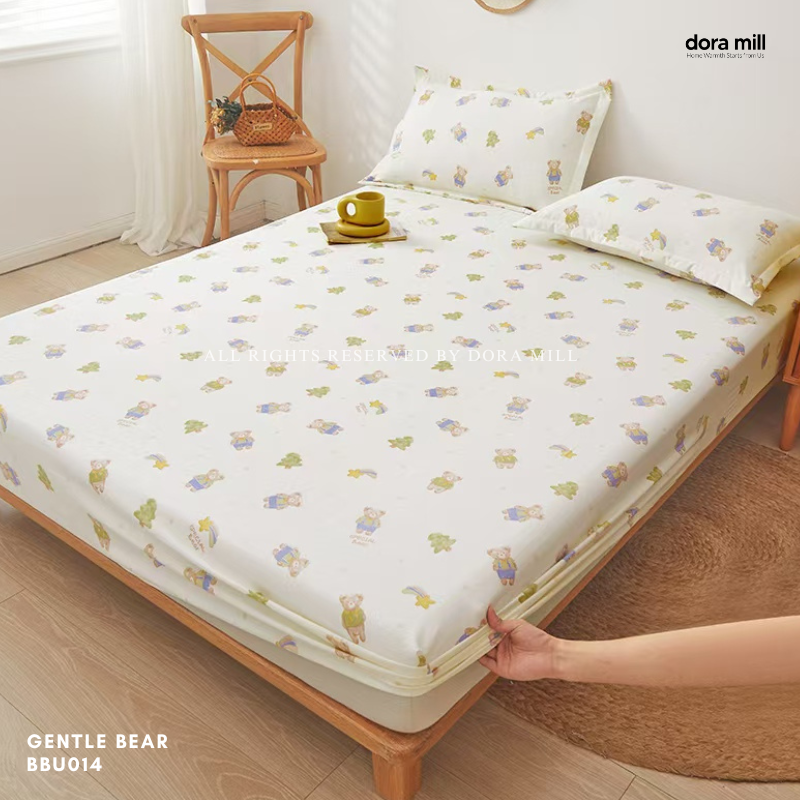 Dora Mill Washed Cotton Linen Bedsheet Set - Single/Queen/King