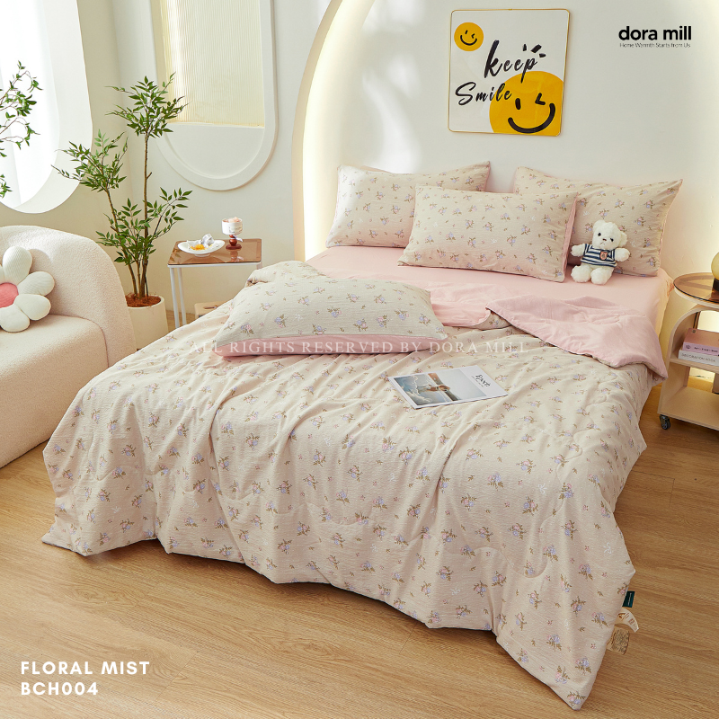 Dora Mill Kapure Cotton Comforter Bedsheet Set - Super Single/Queen/King #BCH