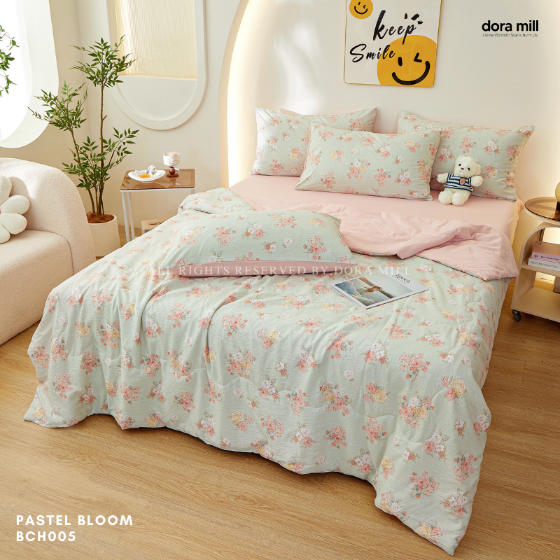 Dora Mill Kapure Cotton Comforter Bedsheet Set - Super Single/Queen/King #BCH