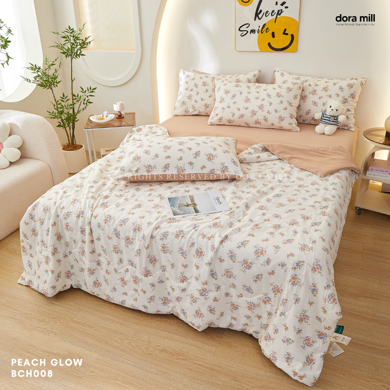 Dora Mill Kapure Cotton Comforter Bedsheet Set - Super Single/Queen/King #BCH