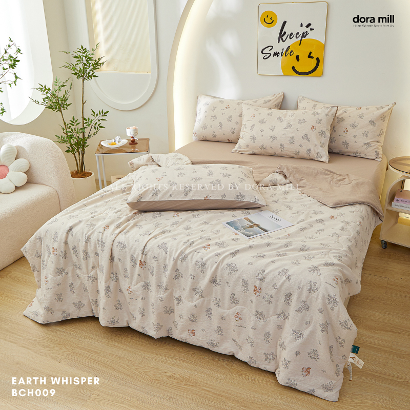 Dora Mill Kapure Cotton Comforter Bedsheet Set - Super Single/Queen/King #BCH