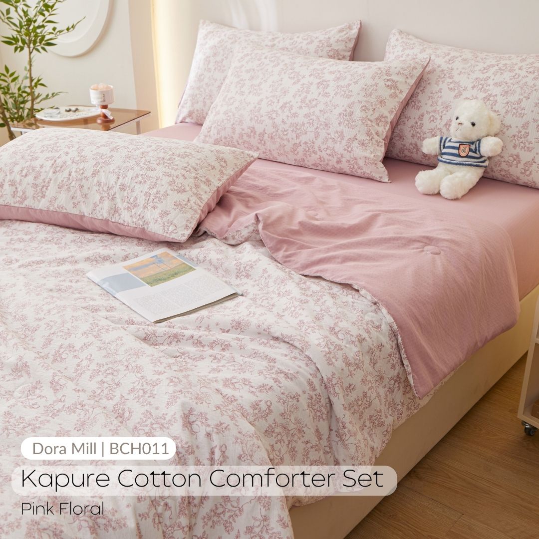 DORAMILL Premium AirWeave Cotton Comforter Bedsheet Set #BCH