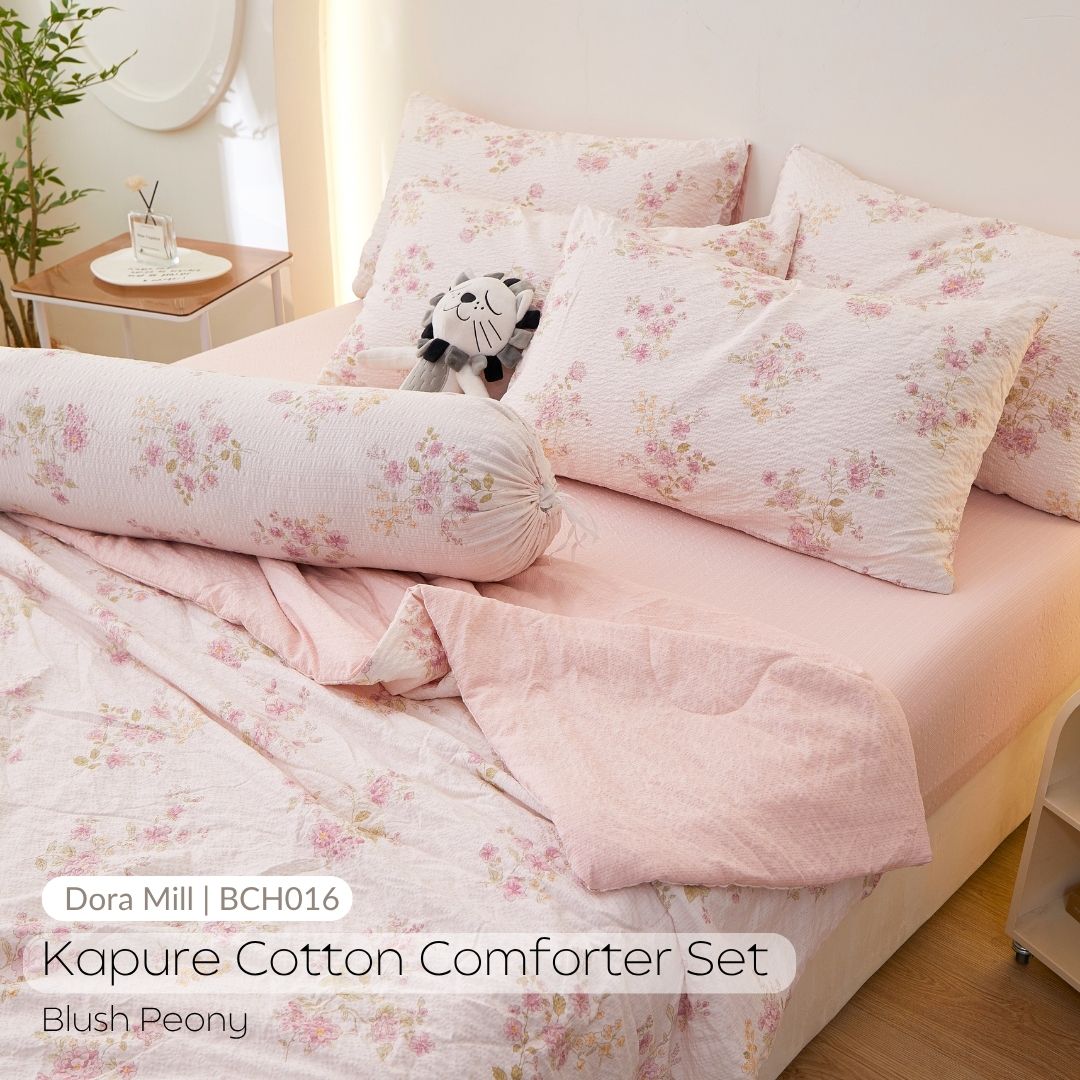 DORAMILL Premium AirWeave Cotton Comforter Bedsheet Set #BCH