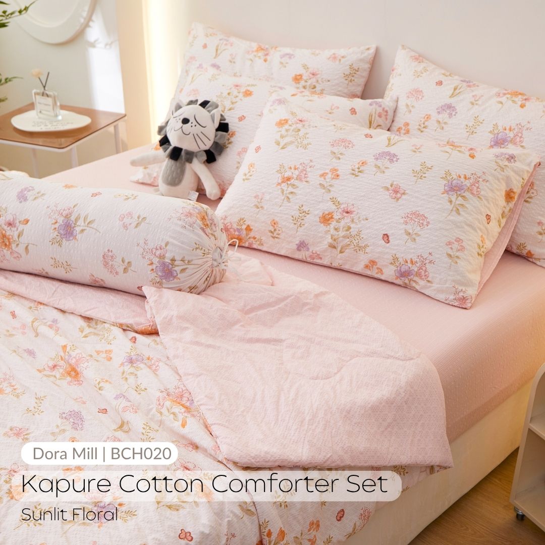 DORAMILL Premium AirWeave Cotton Comforter Bedsheet Set #BCH