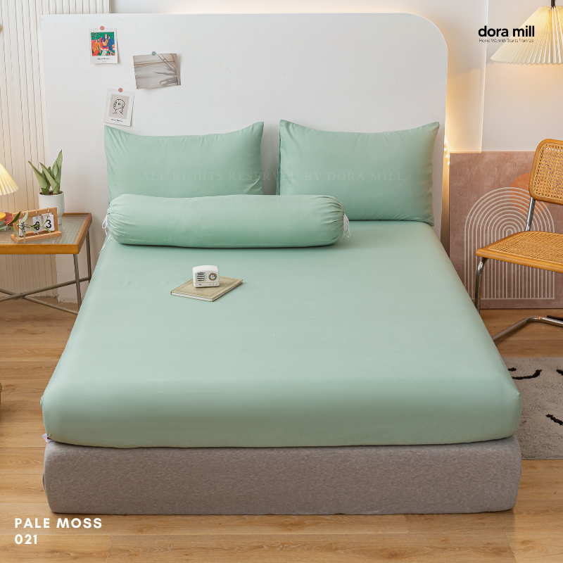 Plain Color Aloe Cotton Bedding Essentials Bedsheet Pillowcase Comforter and Quilt Cover by Dora Mill #BFP