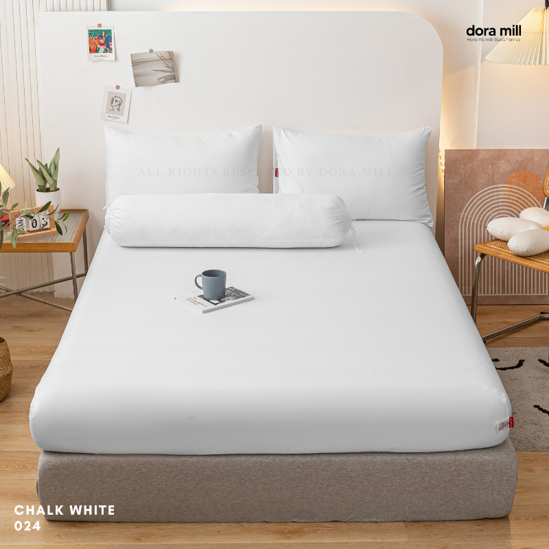 Plain Color Aloe Cotton Bedding Essentials Bedsheet Pillowcase Comforter and Quilt Cover by Dora Mill #BFP