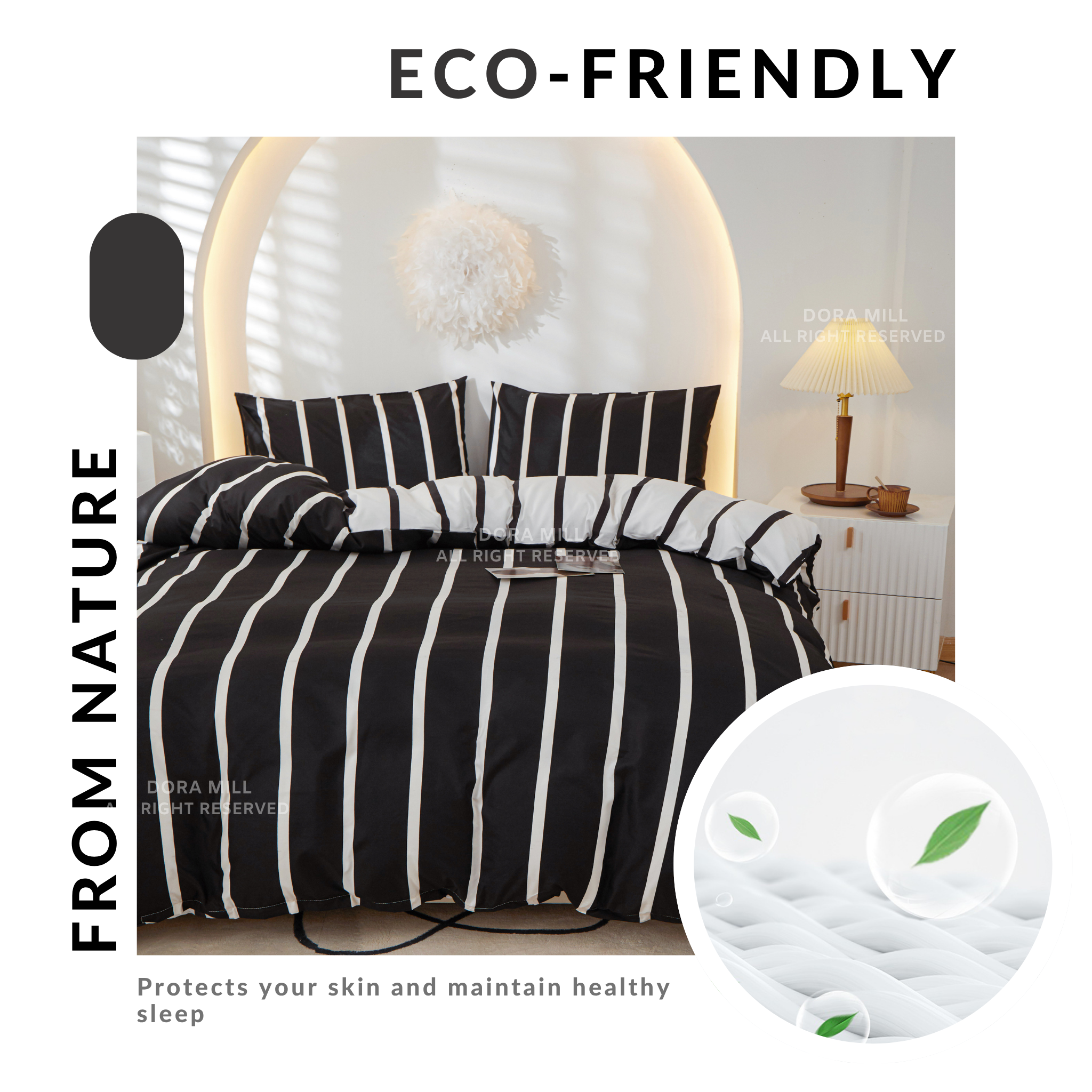 Dora Mill Combed Cotton Quilt Cover (not included Quilt) - Single/Queen #BNA