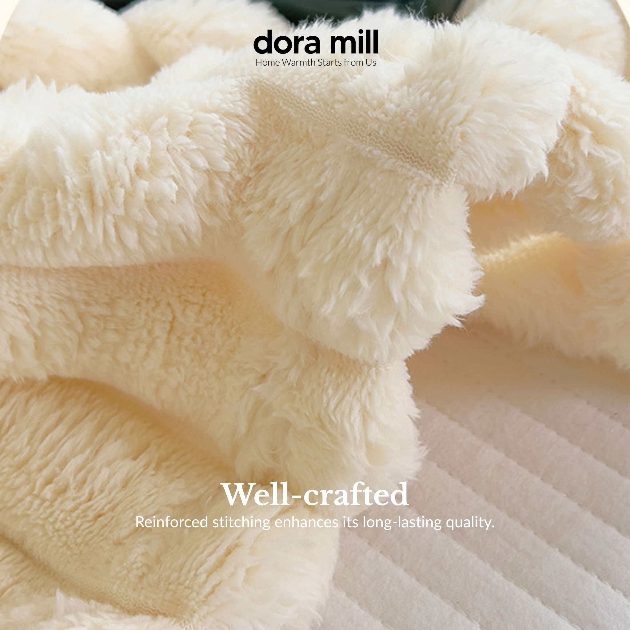 Dora Mill Imitation Rabbit Fur Fabric Blanket / Travel /Sofa Blanket #BXQ
