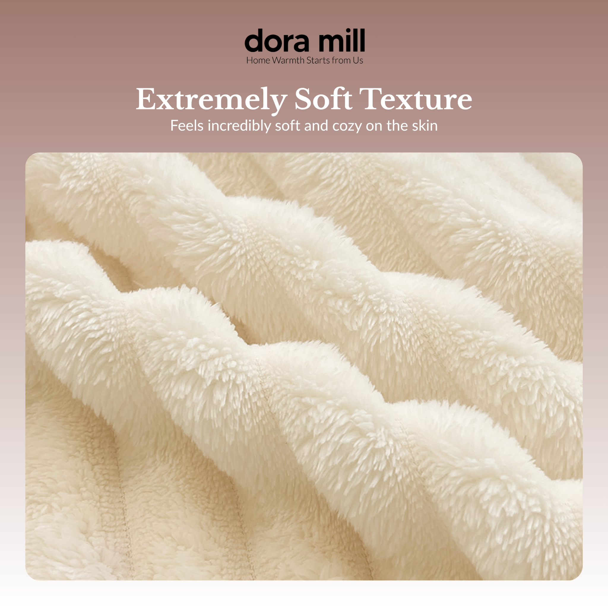 Dora Mill Imitation Rabbit Fur Fabric Blanket / Travel /Sofa Blanket #BXQ