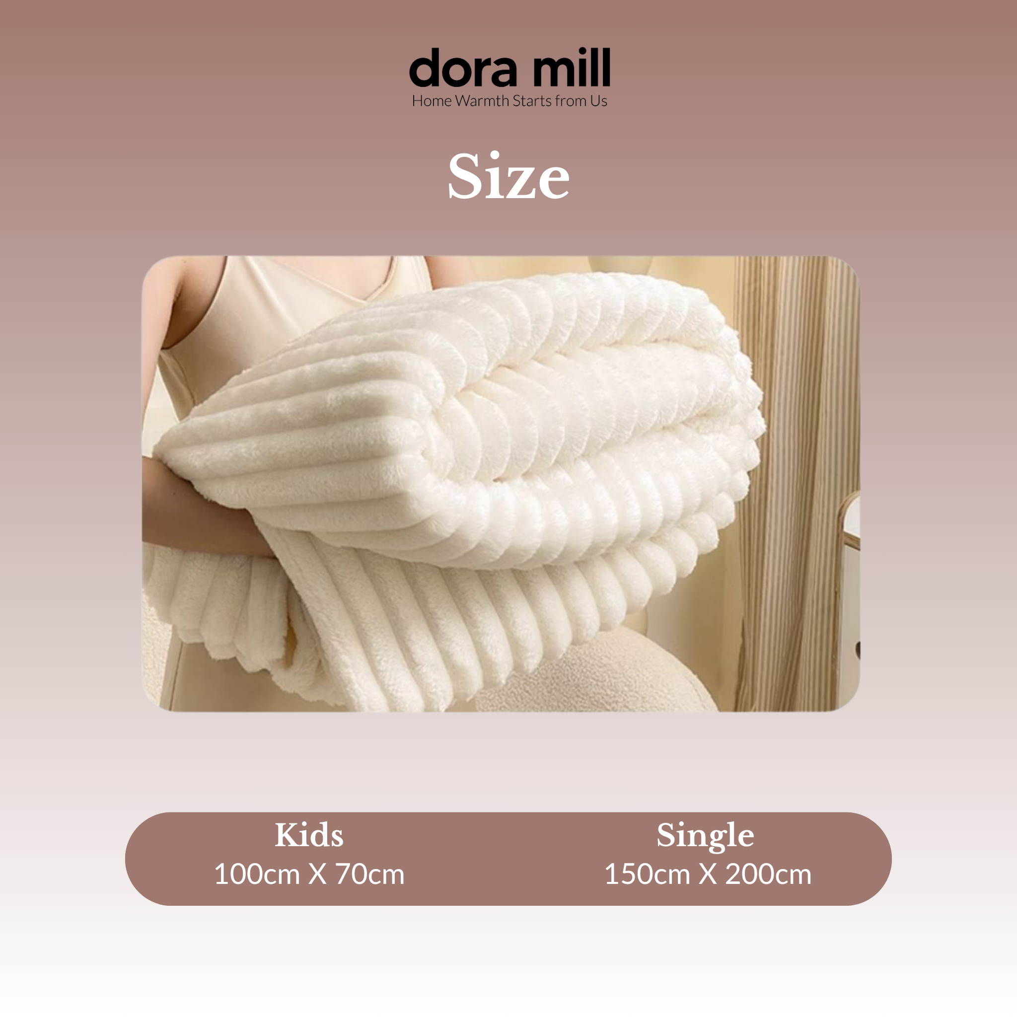 Dora Mill Imitation Rabbit Fur Fabric Blanket / Travel /Sofa Blanket #BXQ