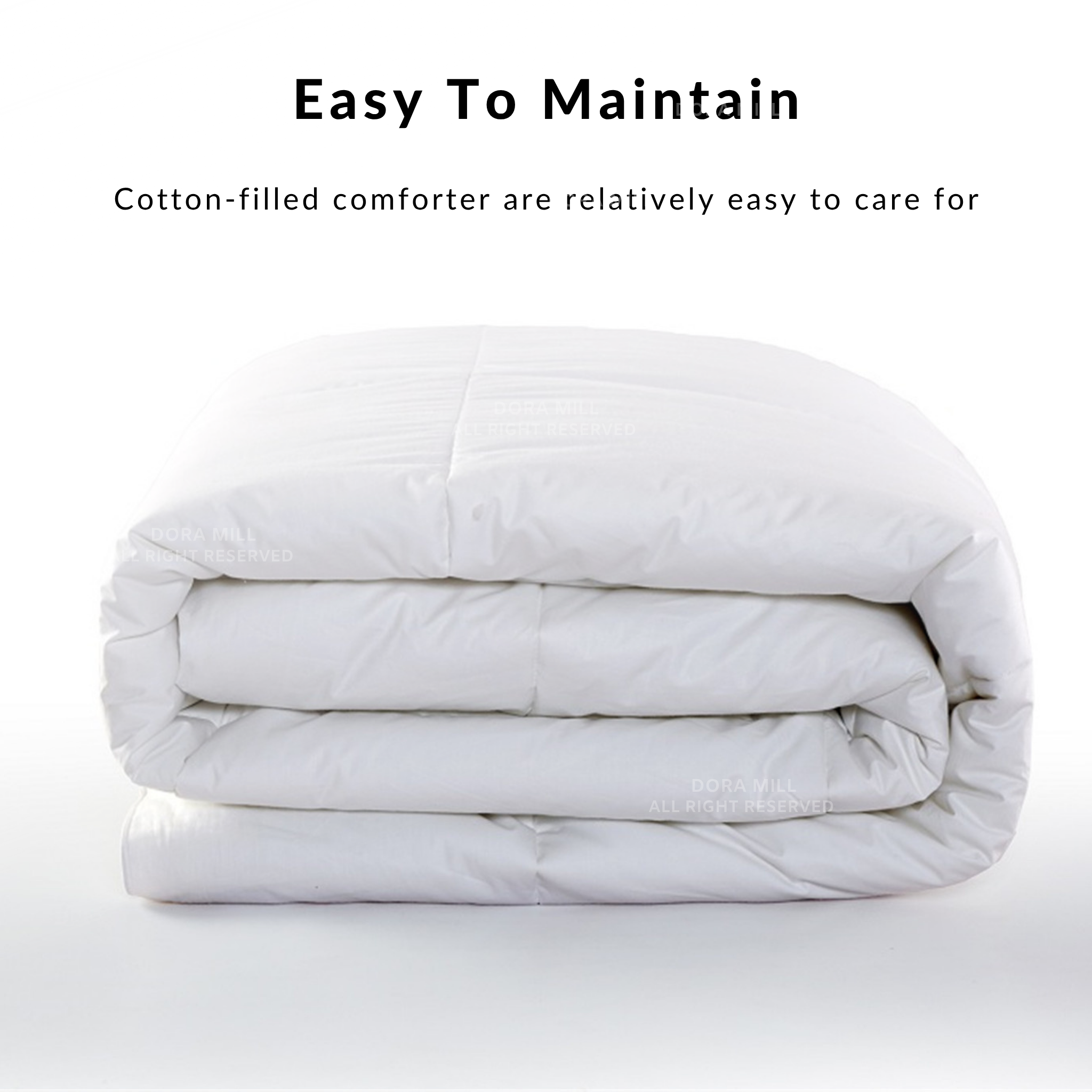 Dora Mill Feather Touch Hotel Comforter - Single/Queen/King #BXW