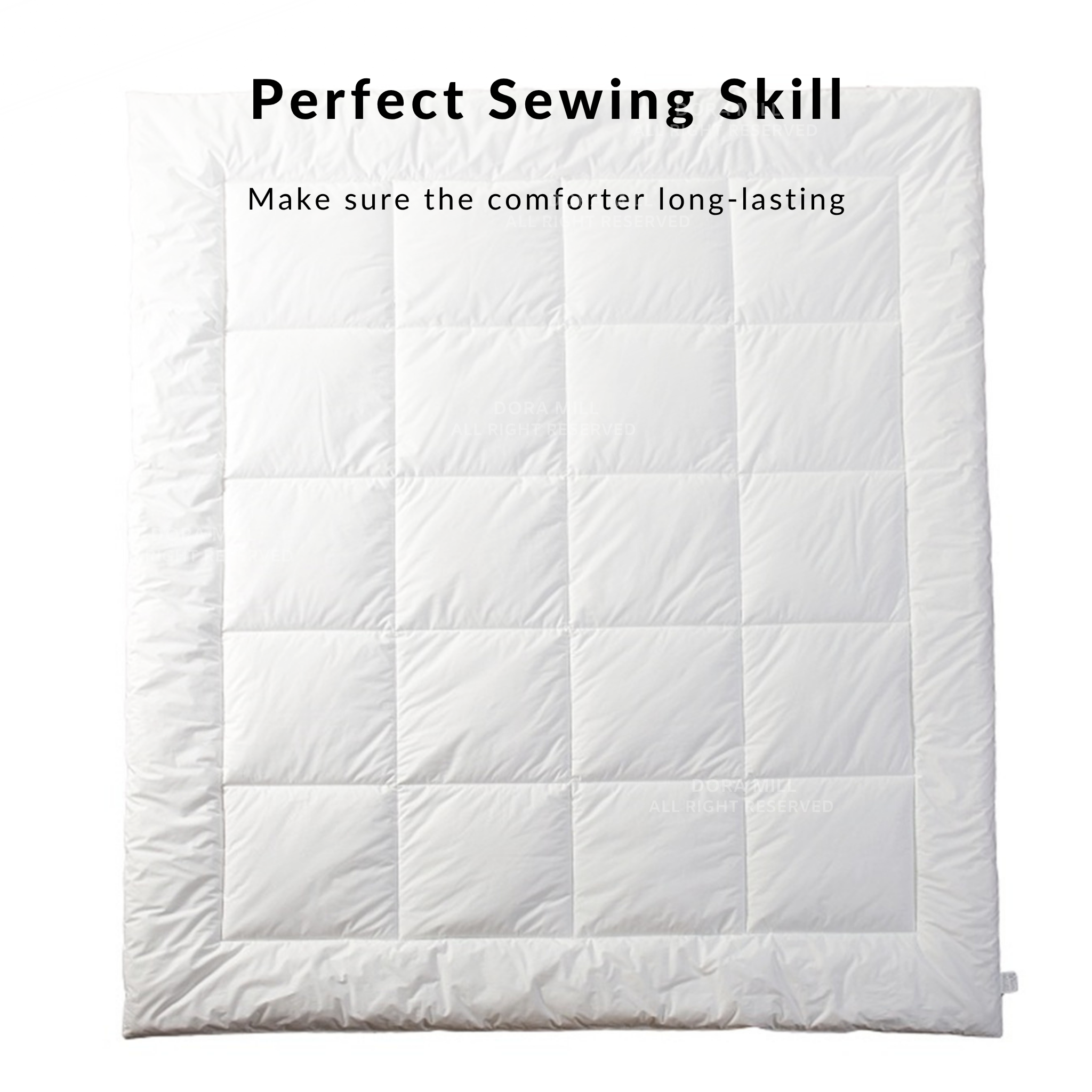 Dora Mill Feather Touch Hotel Comforter - Single/Queen/King #BXW