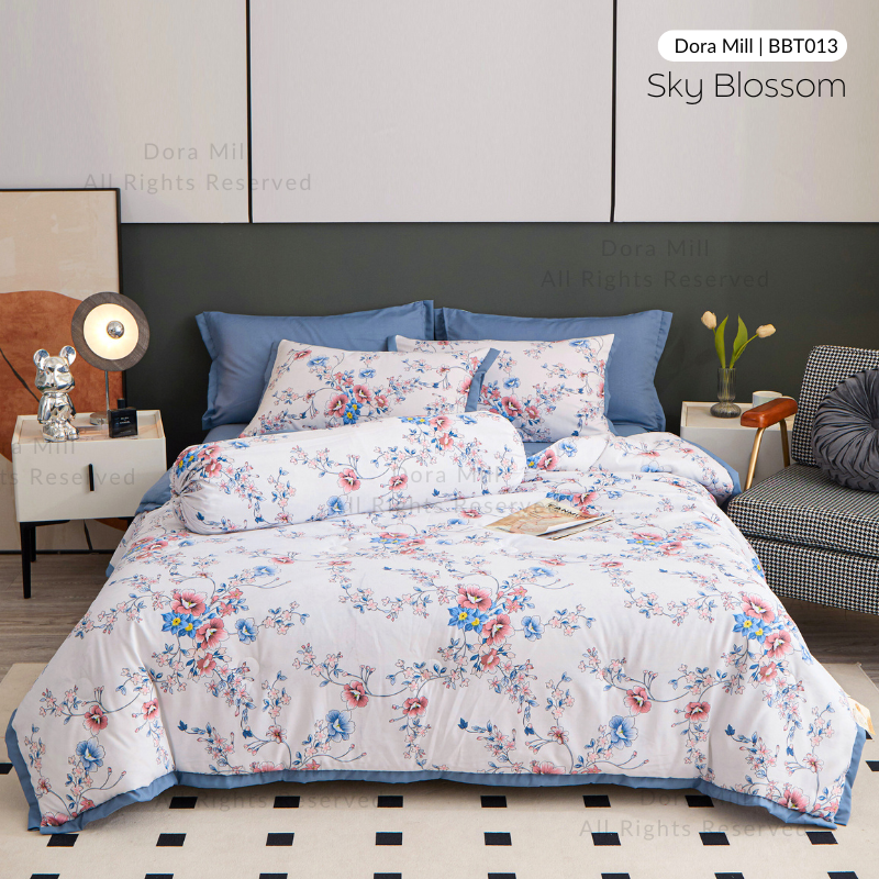 Washed Cotton Linen Summer Comforter 5in1 Bedsheet Set by Dora Mill #BBT