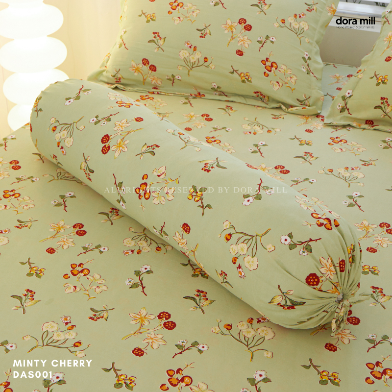 Washed Cotton Linen Pillowcase Bolster Case and Fitted Bedsheet Sold Separately by Dora Mill #DAS