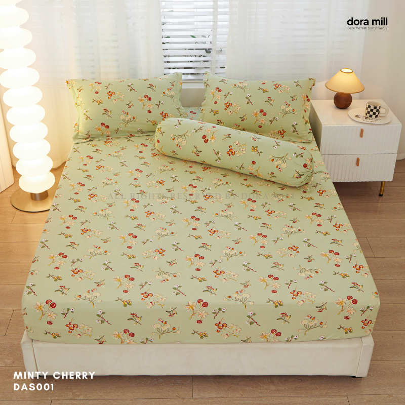 Washed Cotton Linen Pillowcase Bolster Case and Fitted Bedsheet Sold Separately by Dora Mill #DAS