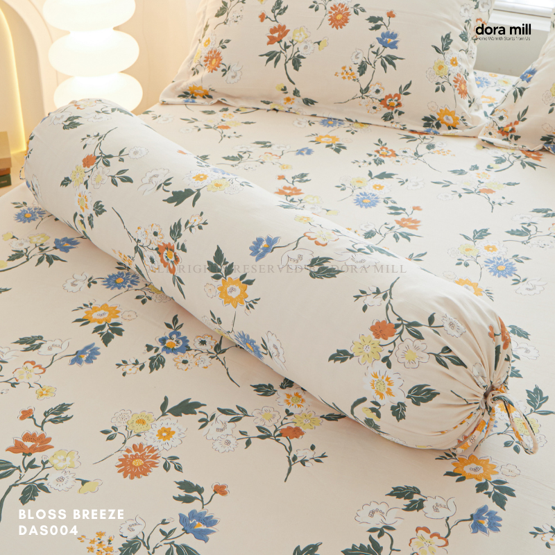 Washed Cotton Linen Pillowcase Bolster Case and Fitted Bedsheet Sold Separately by Dora Mill #DAS