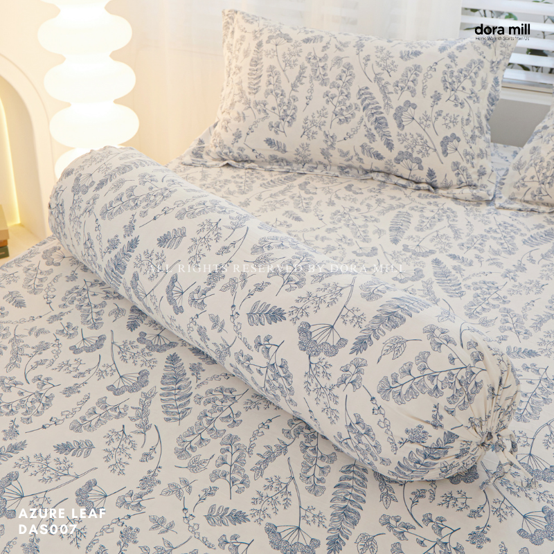 Washed Cotton Linen Pillowcase Bolster Case and Fitted Bedsheet Sold Separately by Dora Mill #DAS