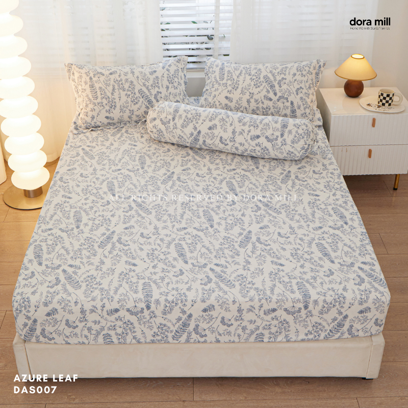 Washed Cotton Linen Pillowcase Bolster Case and Fitted Bedsheet Sold Separately by Dora Mill #DAS